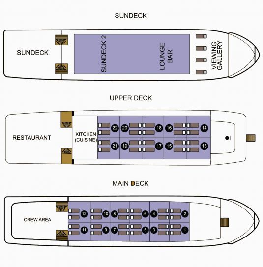Indochine II deck plan